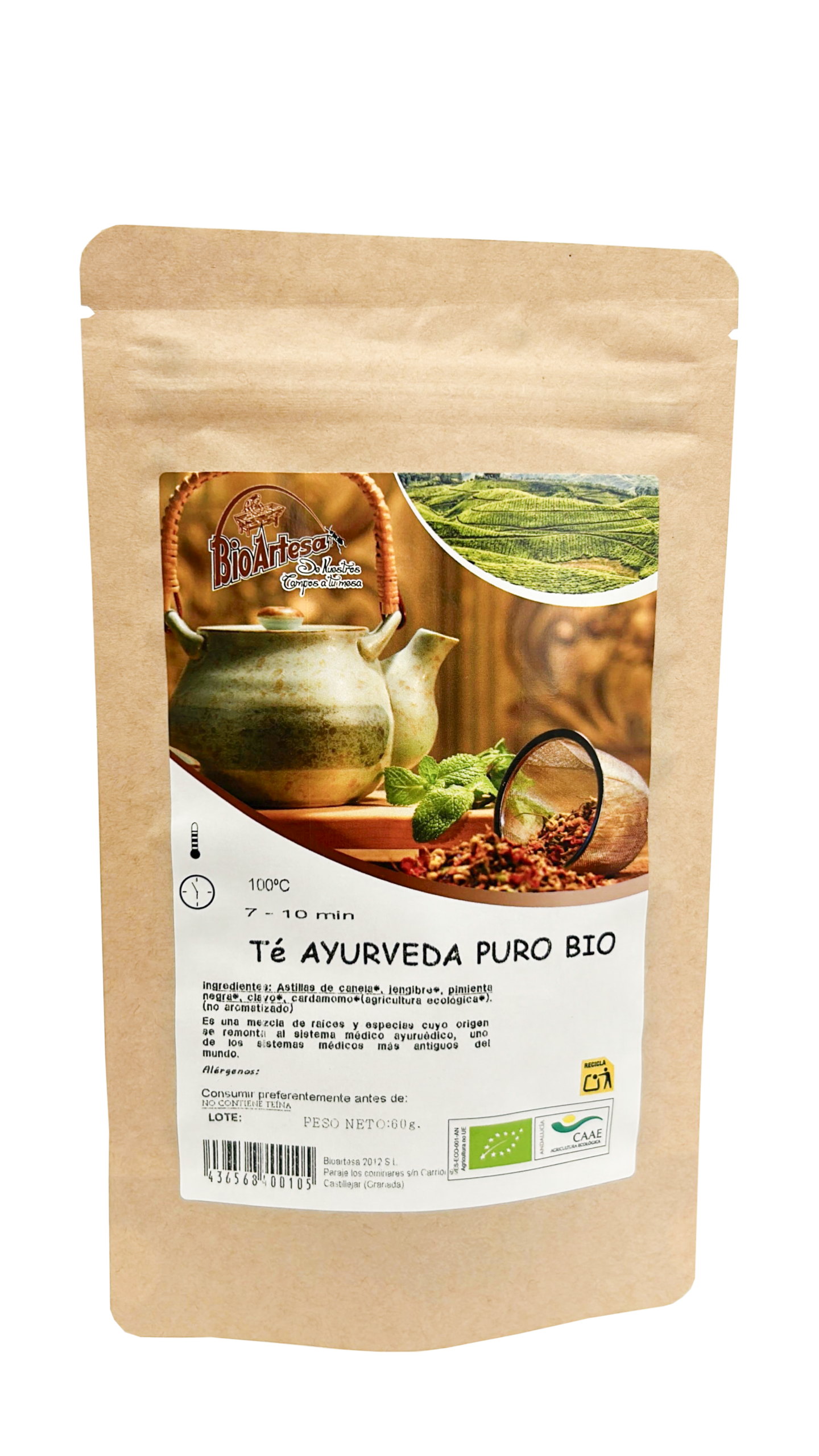 Té ayurveda puro Bio - 60gr 1 TE AYURVEDA BIO 60GR