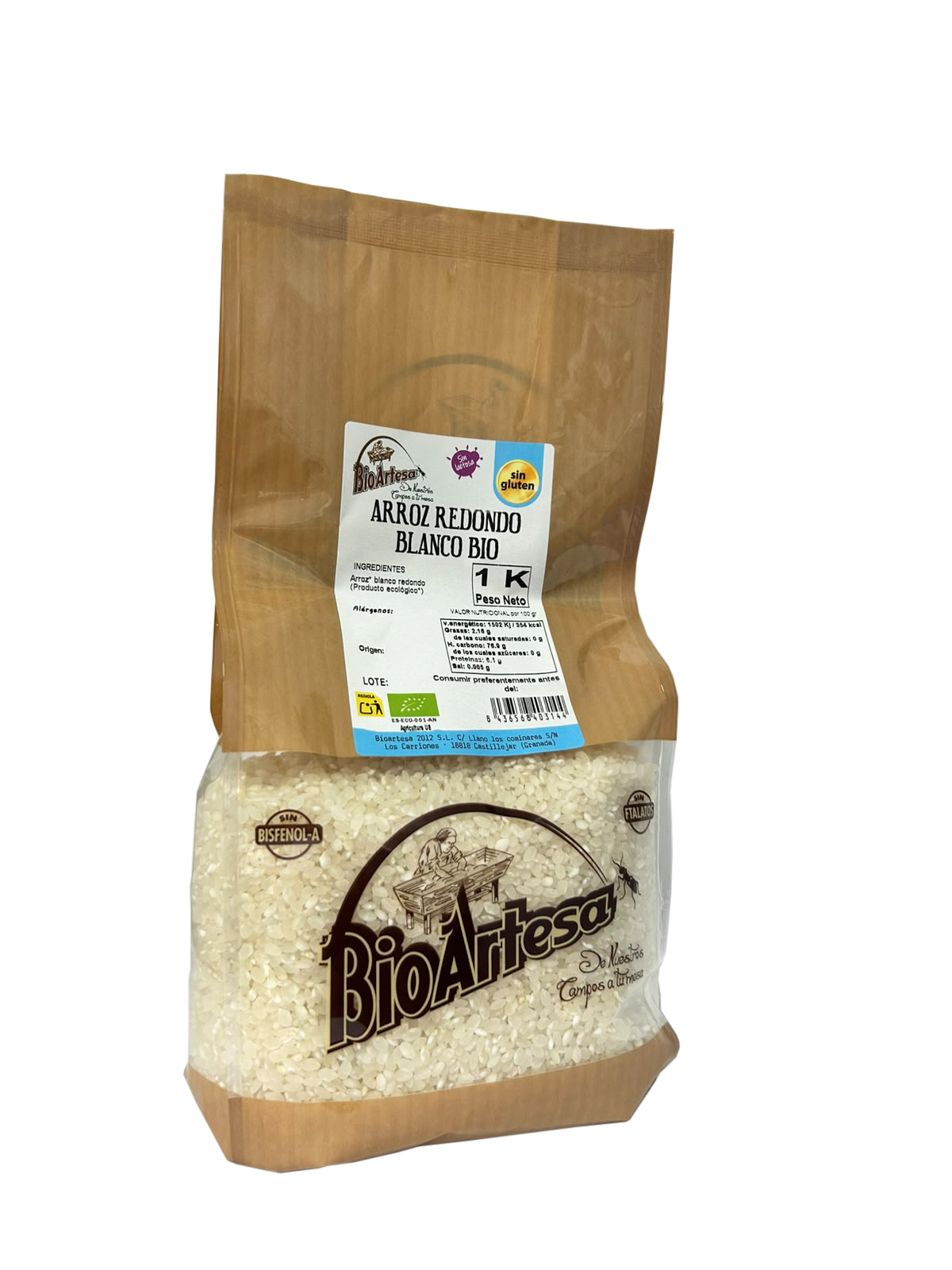 Arroz redondo blanco Bio - 1kg 1 ARROZ-REDONDO-BLANCO-1KG-1