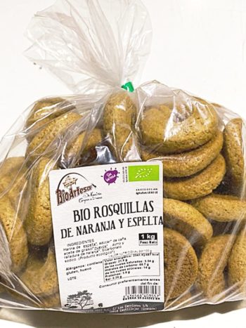 Rosquillas de naranja y espelta ecologicas