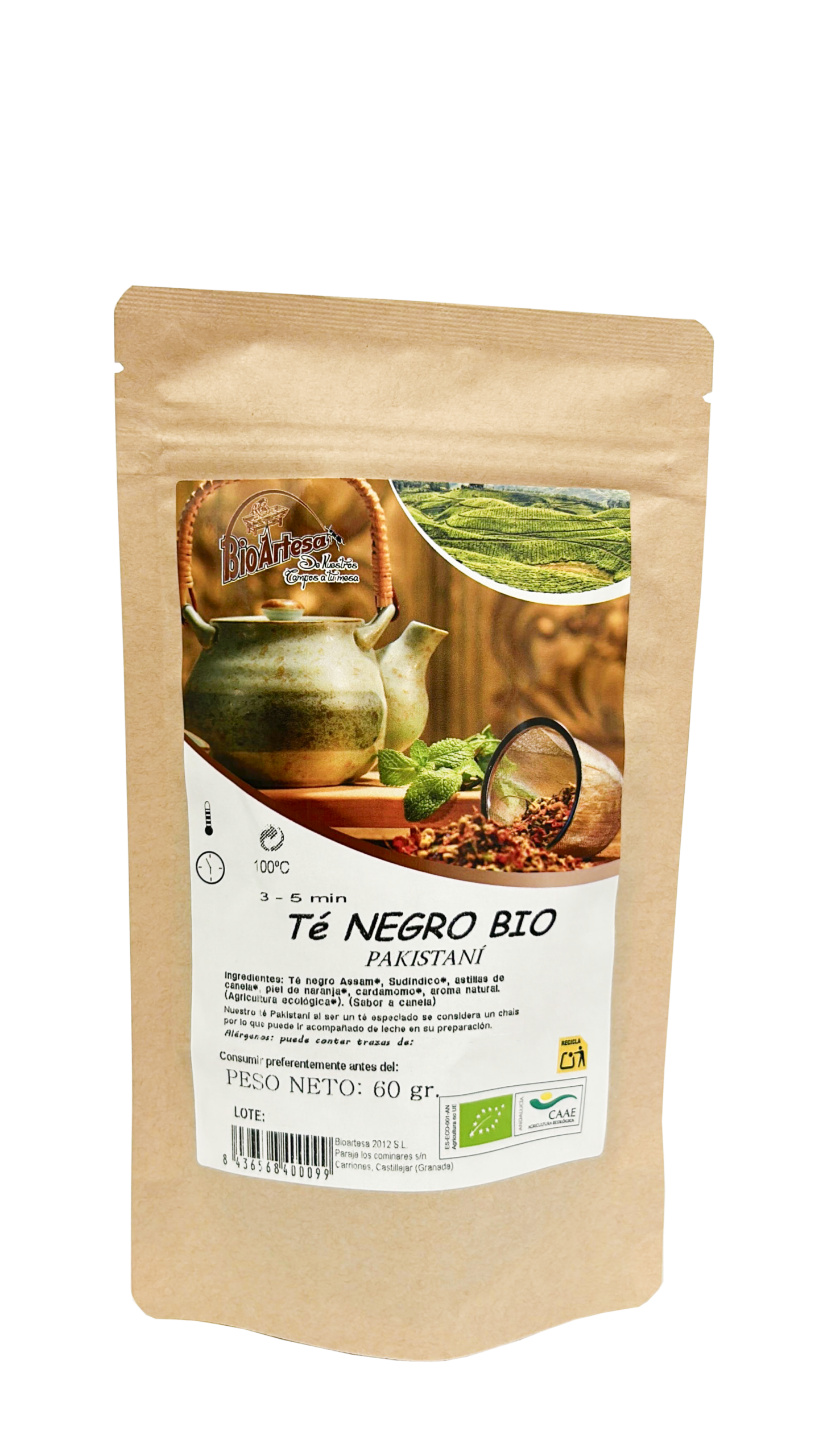 Té negro pakistaní Bio - 60gr 1 TE NEGRO PAKISTANI 60GR BIO