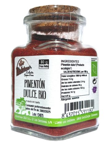 Pimentón dulce ecologico